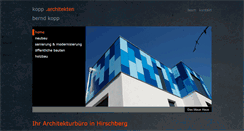 Desktop Screenshot of bernd-kopp-architekten.de