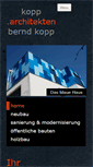 Mobile Screenshot of bernd-kopp-architekten.de